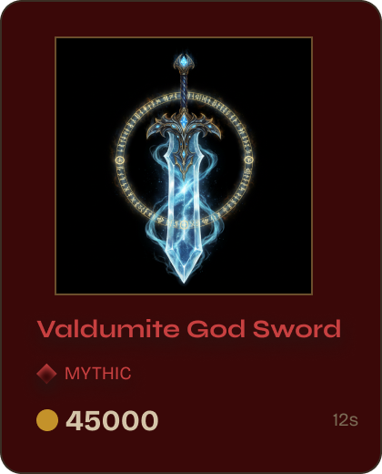 Mythic — Valdumite God Sword