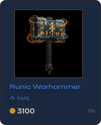 Rare — Runic Warhammer