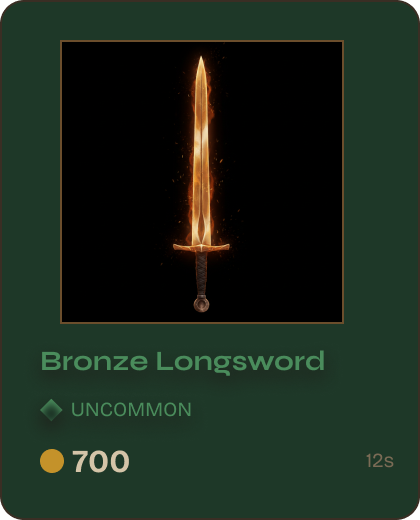 Uncommon — Bronze Longsword