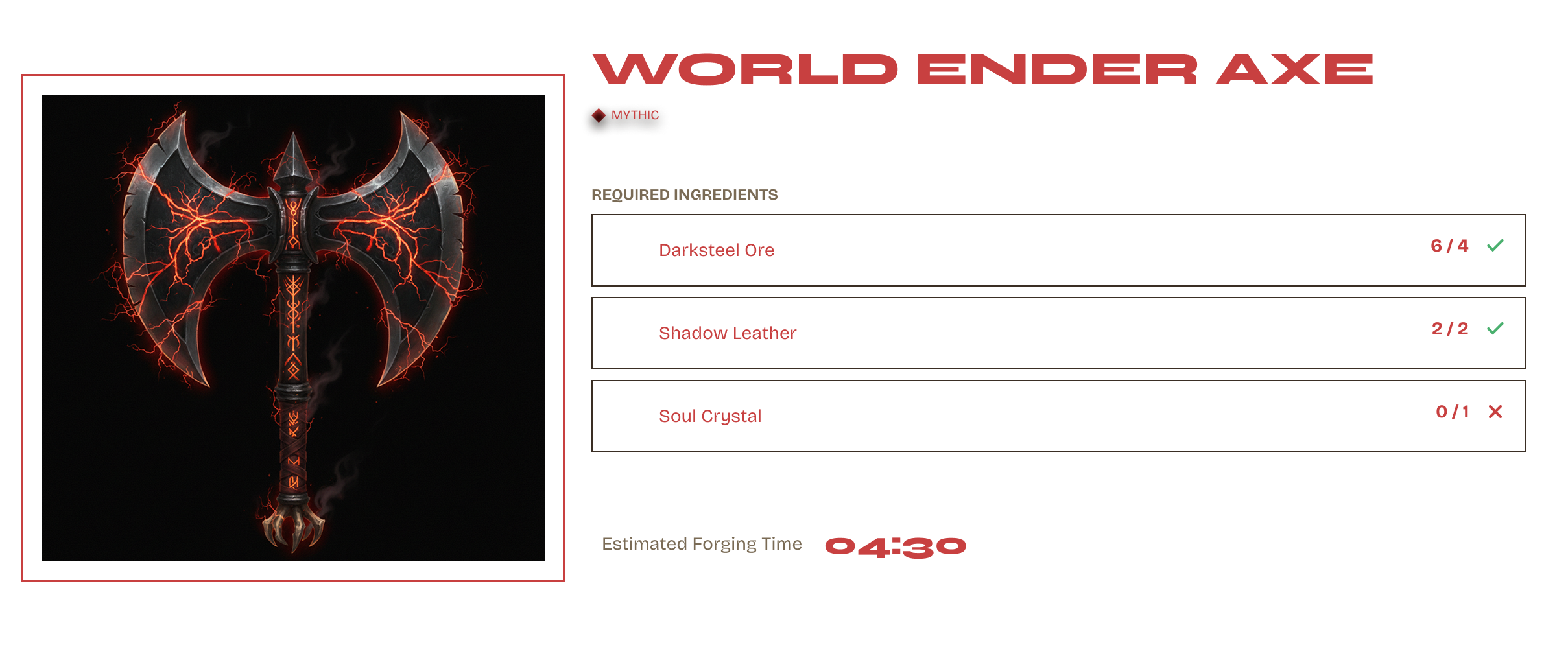 World Ender Axe