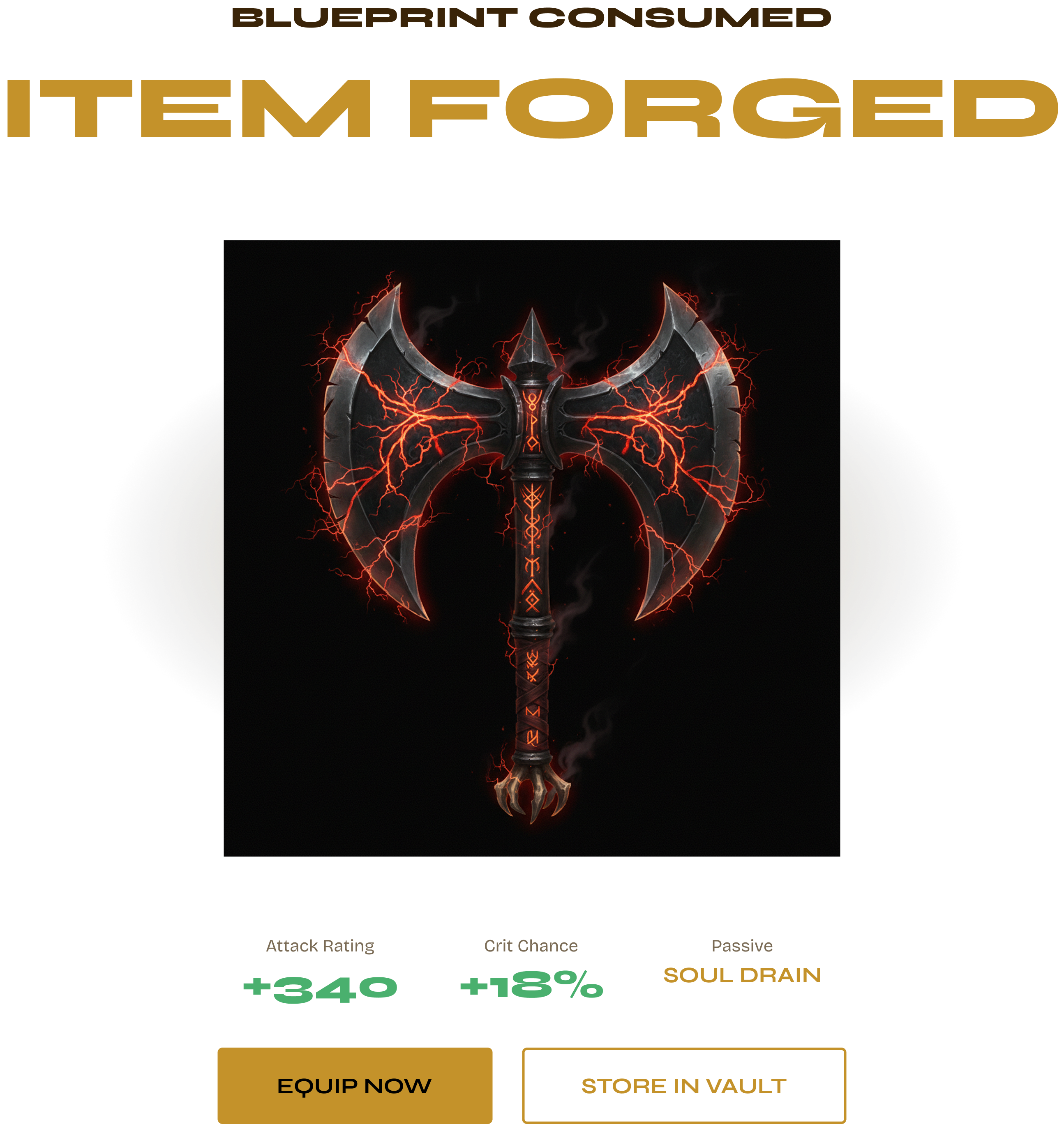 Item Forged — World Ender Axe