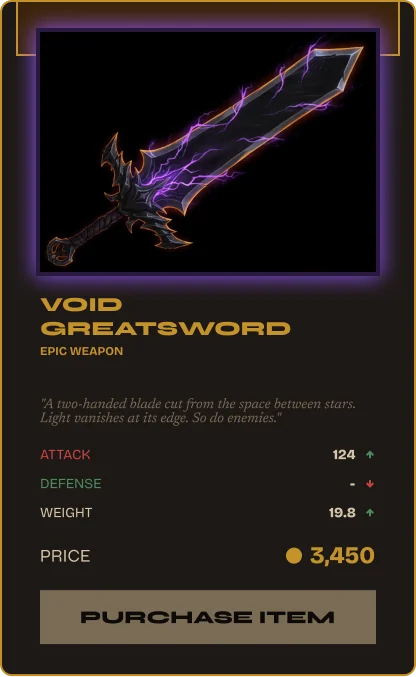 Item detail — Epic