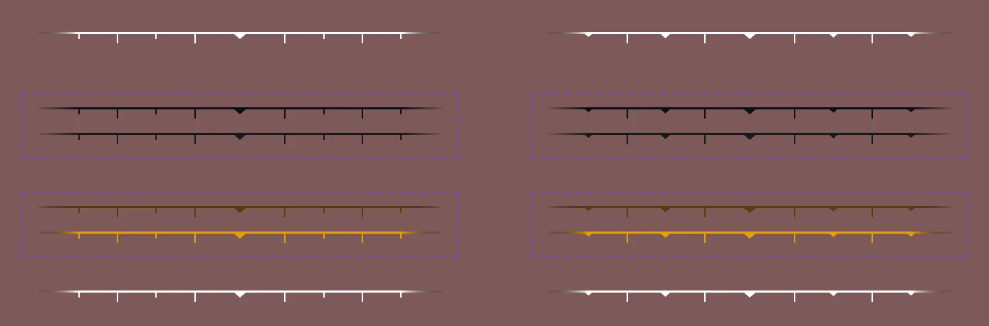 Compass — white, dark, gold variants