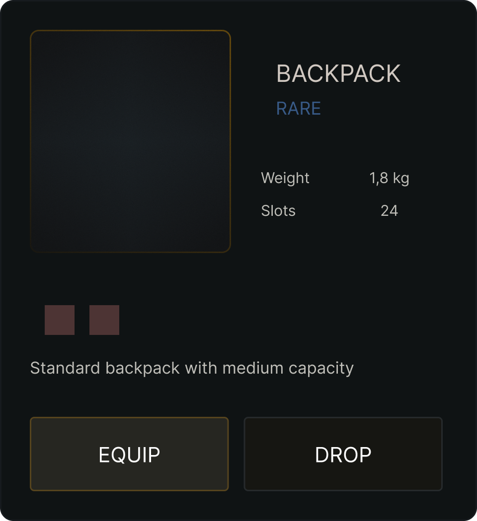 Rare rarity item card