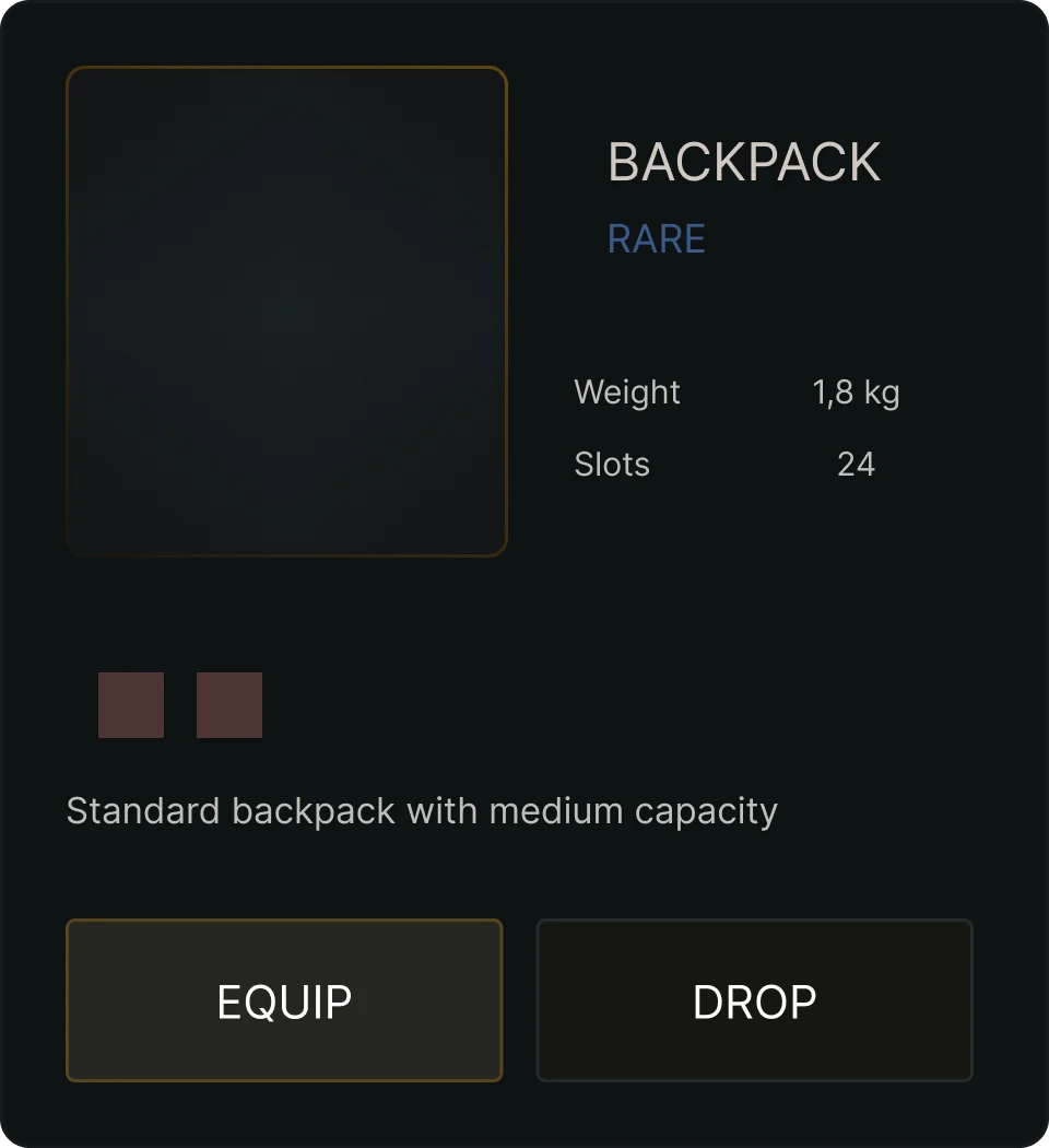 Rare rarity item card