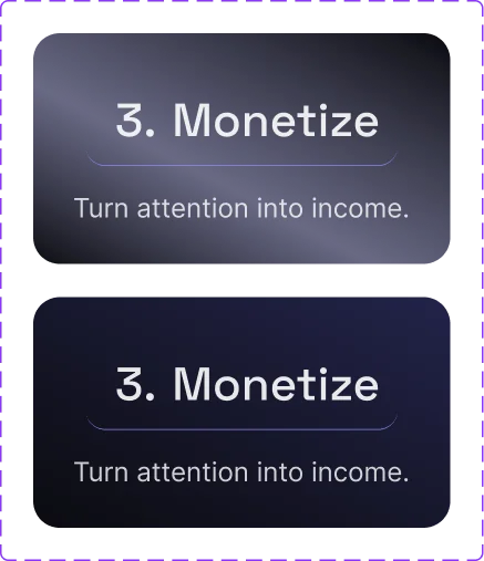 3. Monetize