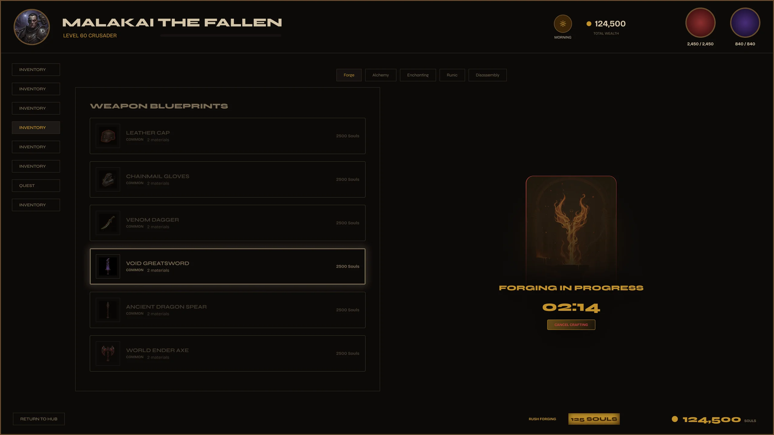 Crafting Forge mockup