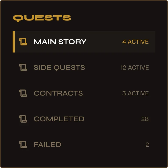 Quest Journal overview panel