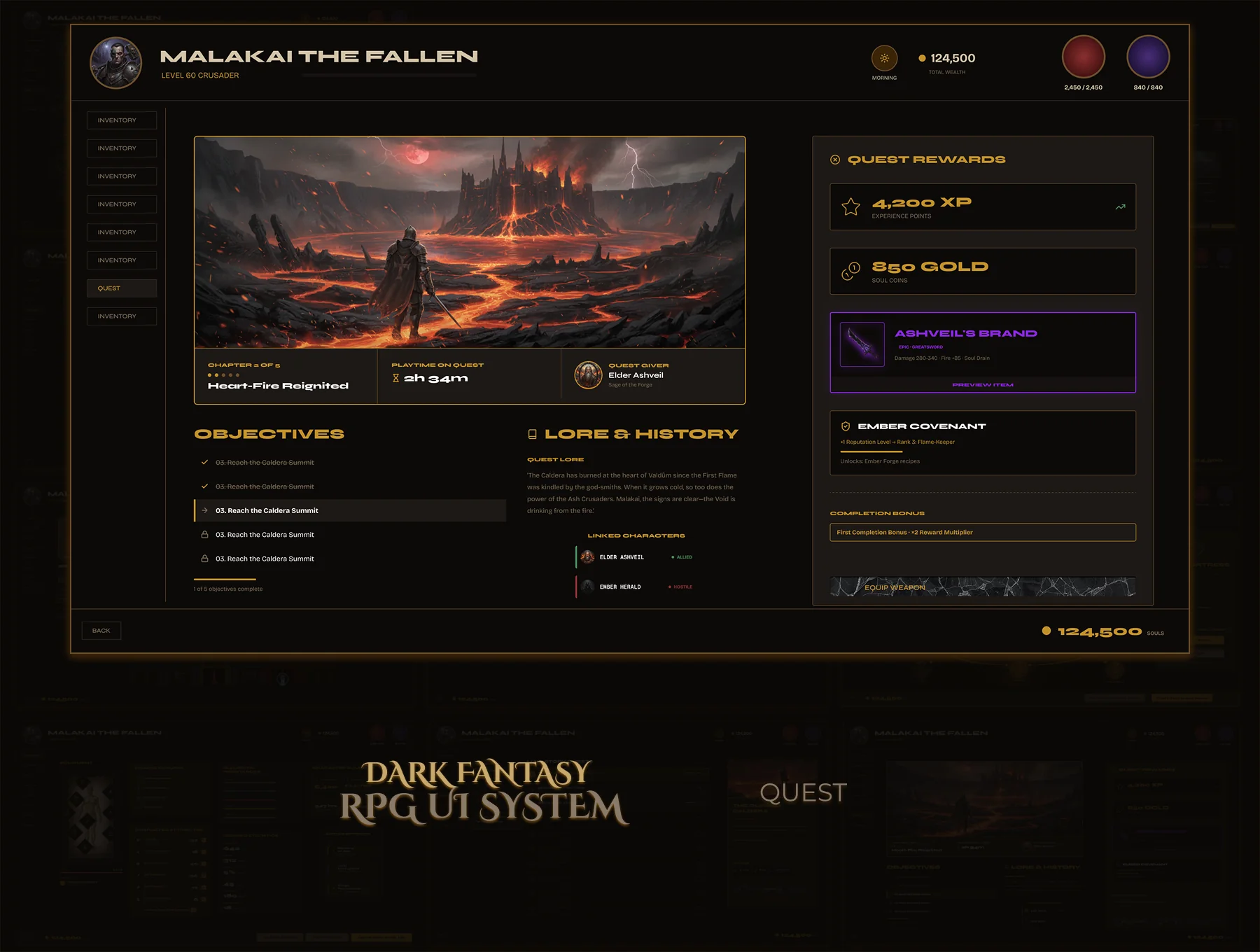 Quest Journal mockup