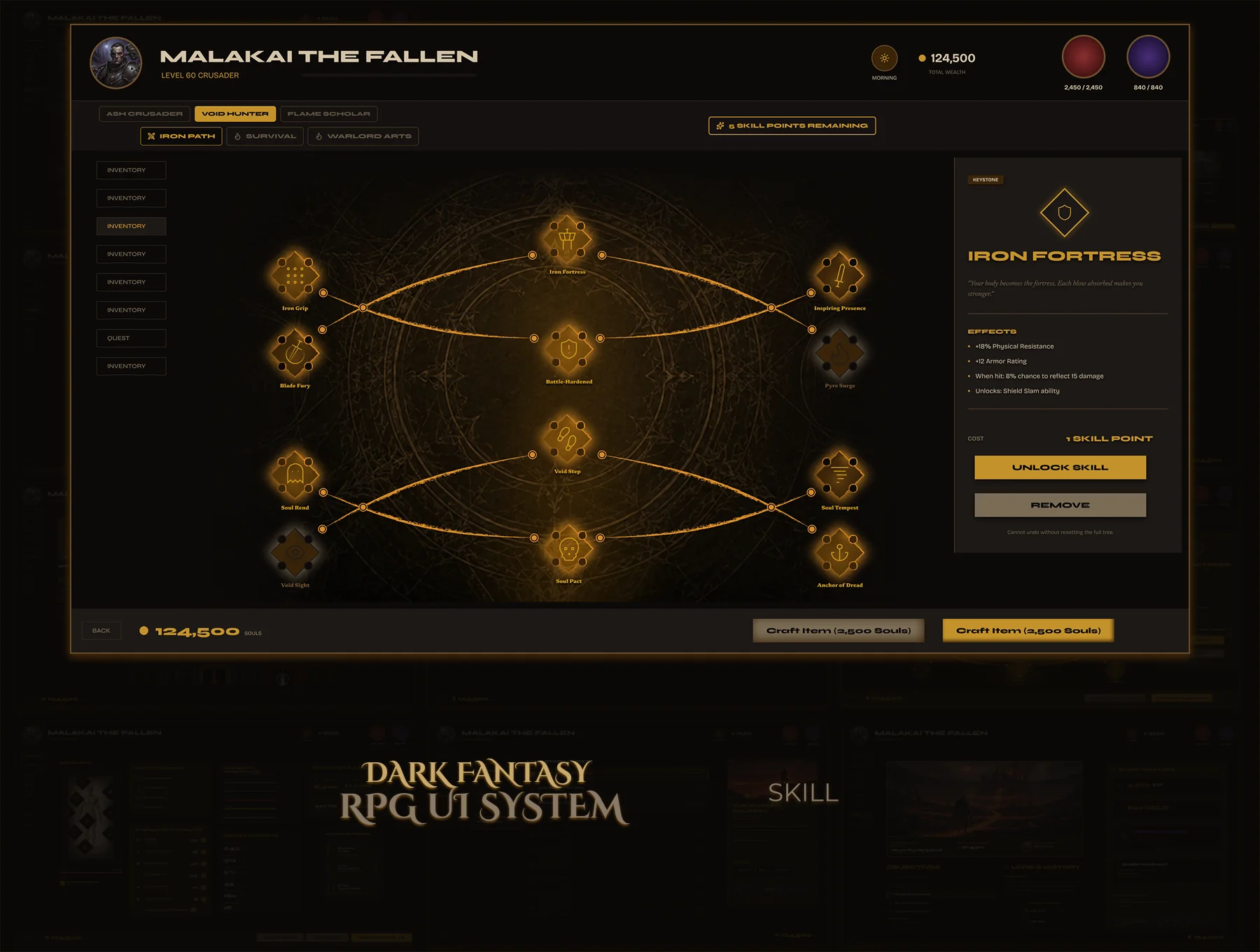 Skill Tree mockup